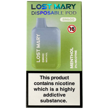 Lost Mary BM600 Disposable Pod Menthol Nicotine 