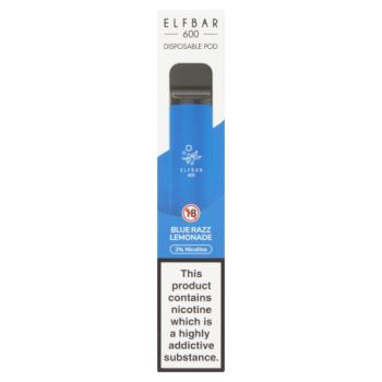 Elf Bar 600 Disposable Pod Blue Razz Lemonade 20mg