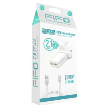 FIFO Dual USB Home Charger for iPhone 