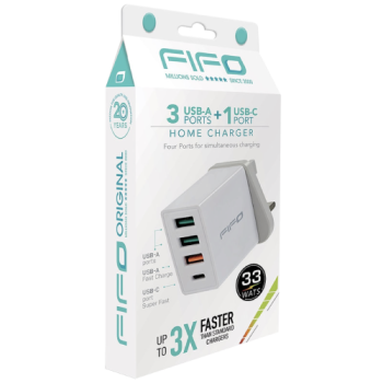 FIFO 4 Port Fast Charging Home Charger