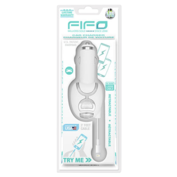 FIFO Retractable Car Charger for iPhone 