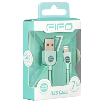 FIFO USB Cable for iPhone 7ft (Colours May Vary) 