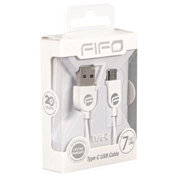 FIFO Type-C USB Cable 7ft (Colours May Vary) 