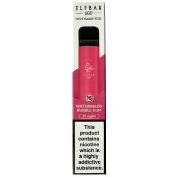 Elfbar 600 Disposable Pod Watermelon Bubble Gum 