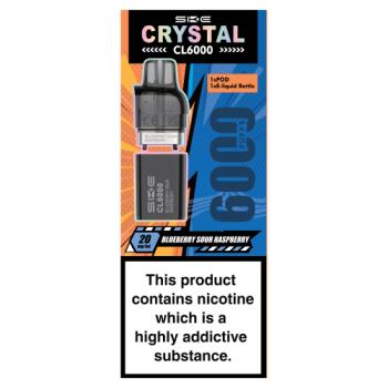 SKE Crystal CL6000 Blueberry Sour Raspberry 20mg/ml