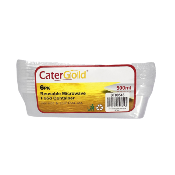 Catergold 500ml Microwave Food Containers 6pk 