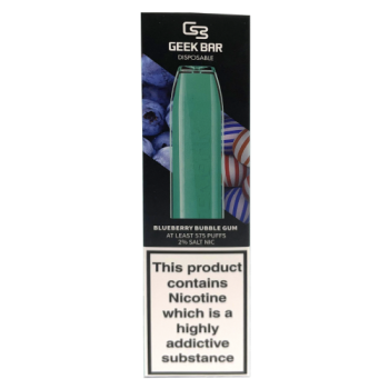 Geek Bar Blueberry Bubble Gum Disposbale 2% Salt Nic Minimum 575 Puffs 