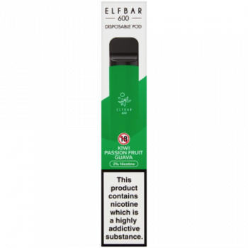 Elfbar 600 Disposable Pod Kiwi Passion Fruit Guava