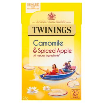 Twinings Camomile & Spiced Apple 20 Single Tea Bags 25g