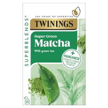 Twinings Superblends Super Green Matcha 20 Plant-Based Tea Bags 40g