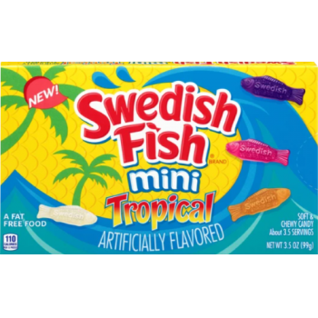 Swedish Fish Mini Tropical Soft & Chewy Candy 99g 