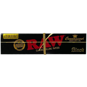 RAW Classic Black Connoisseur King Size Slim Papers & Tips 