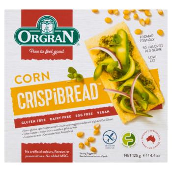 Orgran Toasted Corn Crispbread