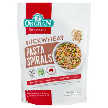 Orgran Buckwheat Spirals