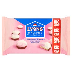 Lyons' 12 Coconut Mallow Cakes 250g