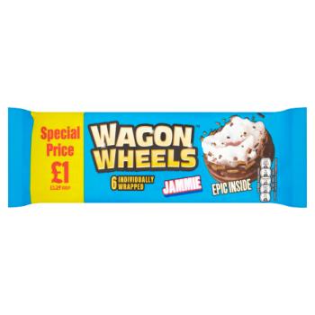 Wagon Wheels 6 Individually Wrapped Jammie