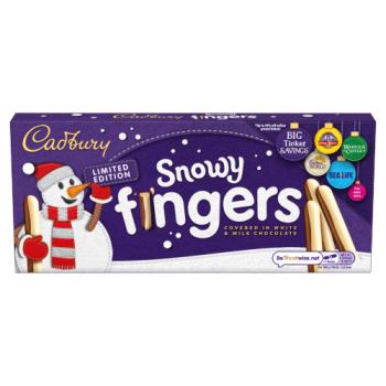 Cadbury Fingers Snowtop (milk W/white Choc) Biscuits 115g