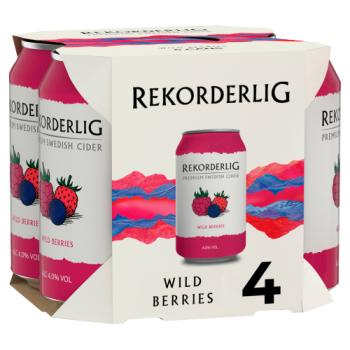 Rekorderlig Premium Swedish Wild Berries Cider 4 x 330ml