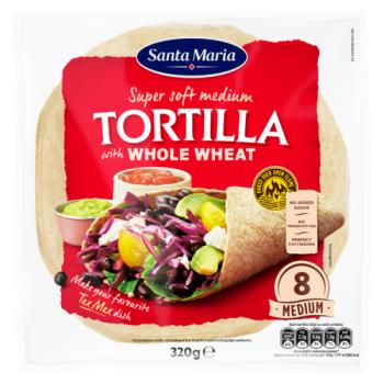 Santa Maria Soft Tortillas With Whole Wheat 320g