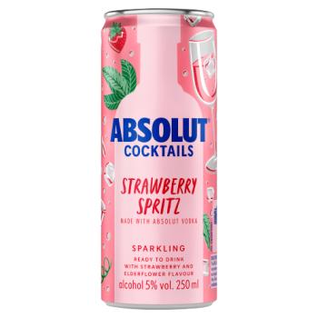 Absolut Cocktails Strawberry Spritz 250ml