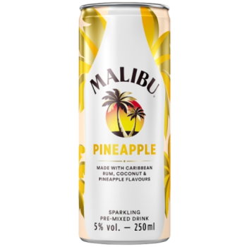 Malibu Pre-Mixed Sparkling Pineapple Rum Drink 250ml PM £2.19 