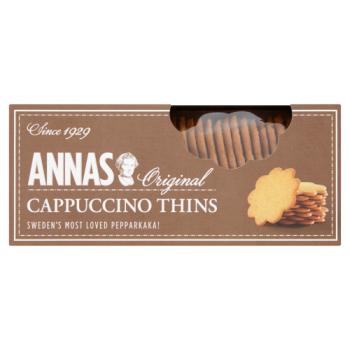 Annas Original Cappuccino Thins with Coffee Flavour 150g