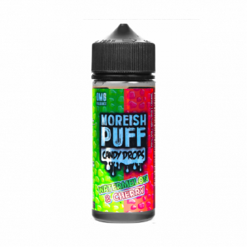 Moreish Puff Candy Drops Watermelon & Cherry E-Liquid 0mg 100ml 