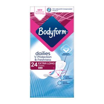 Bodyform Dailies Cour-V Extra Long Panty Liners 24 pack
