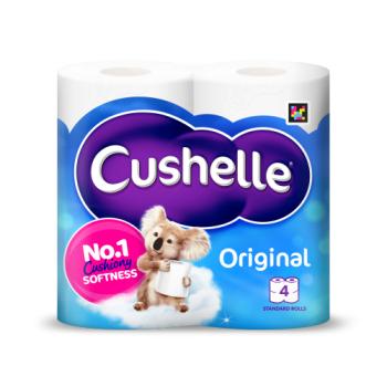 Cushelle Original Toilet Roll 4 Standard Rolls