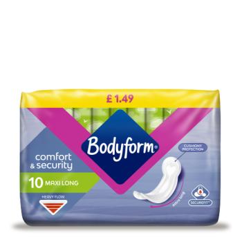 Bodyform Maxi Long Sanitary Towels 10 pack