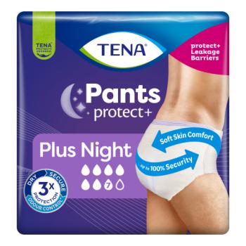 TENA Incontinence Pants Protect + Plus Night XL 10 Pack