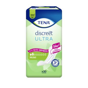 TENA Discreet Ultra Mini Incontinence Pads 20 Pack