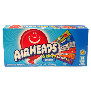 Airheads Selection Box Assorted Flavors 93.6g 6pk 