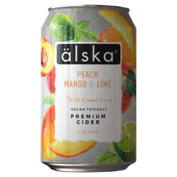 Älska Peach Mango & Lime Premium Cider 330ml