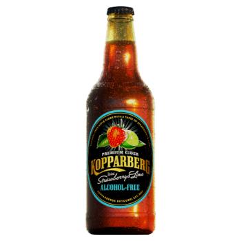 Kopparberg Alcohol-Free Premium Cider with Strawberry & Lime 500ml