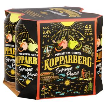Kopparberg Summer Punch Premium Cider 4 x 330ml