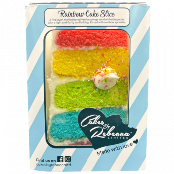 Cakes By Rebecca Ltd Rainbow Cake Slice 