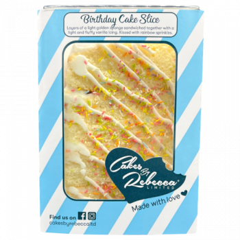 Cakes By Rebecca Ltd Birthday Cake Slice - From ONE O ONE SPRINGBURN in
