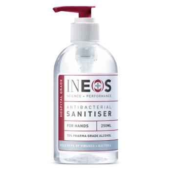 INEOS Antibacterial Anti-Viral Hand Sanitiser Gel 250ml