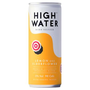 High Water Lemon and Elderflower Hard Seltzer 250ml