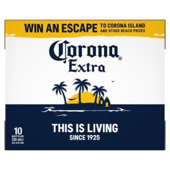 Corona Extra Premium Lager Beer Bottles 10x330ml