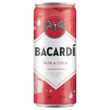 BACARDÍ Rum and Cola Premix Cocktail, 25cl