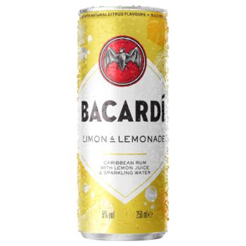 BACARDÍ Limon & Lemonade Real Rum Cocktail, 25cl