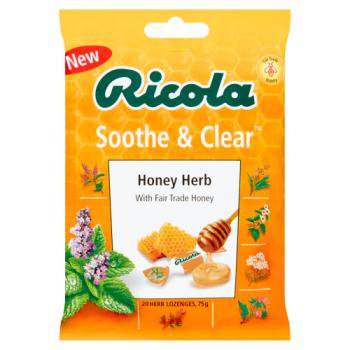 Ricola Soothe & Clear 20 Honey Herb Lozenges 75g