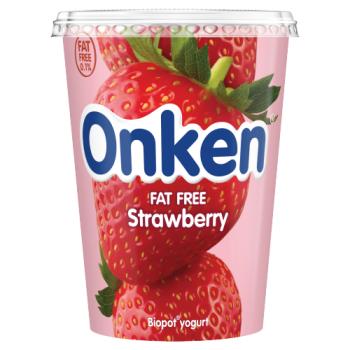 Onken Fat Free Strawberry Biopot Yogurt 450g
