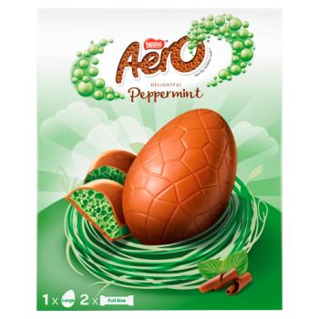 Aero Peppermint Mint Chocolate Large Easter Egg 252g