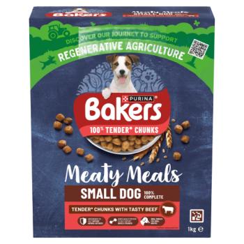 BAKERS Meaty Meals Small Dog Beef Dry Dog Food 1kg