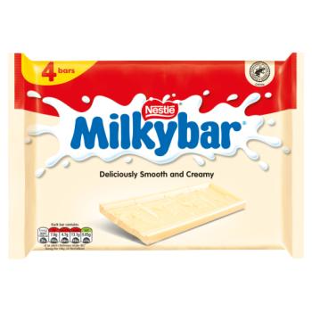 Milkybar White Chocolate Bar Multipack 4 Pack 25g