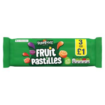 Rowntree's Fruit Pastilles Sweets Multipack 3 Pack 52.5g PM £1