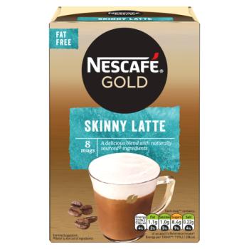 Nescafe Gold Skinny Latte Instant Coffee 8 x 19.5g Sachets